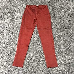 Red business casual pants